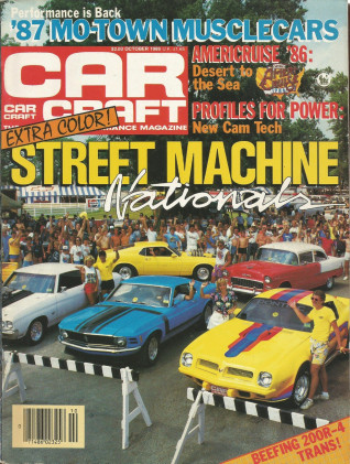 CAR CRAFT 1986 OCT - HURST/OLDS, '67 VETTE L68, GTO
